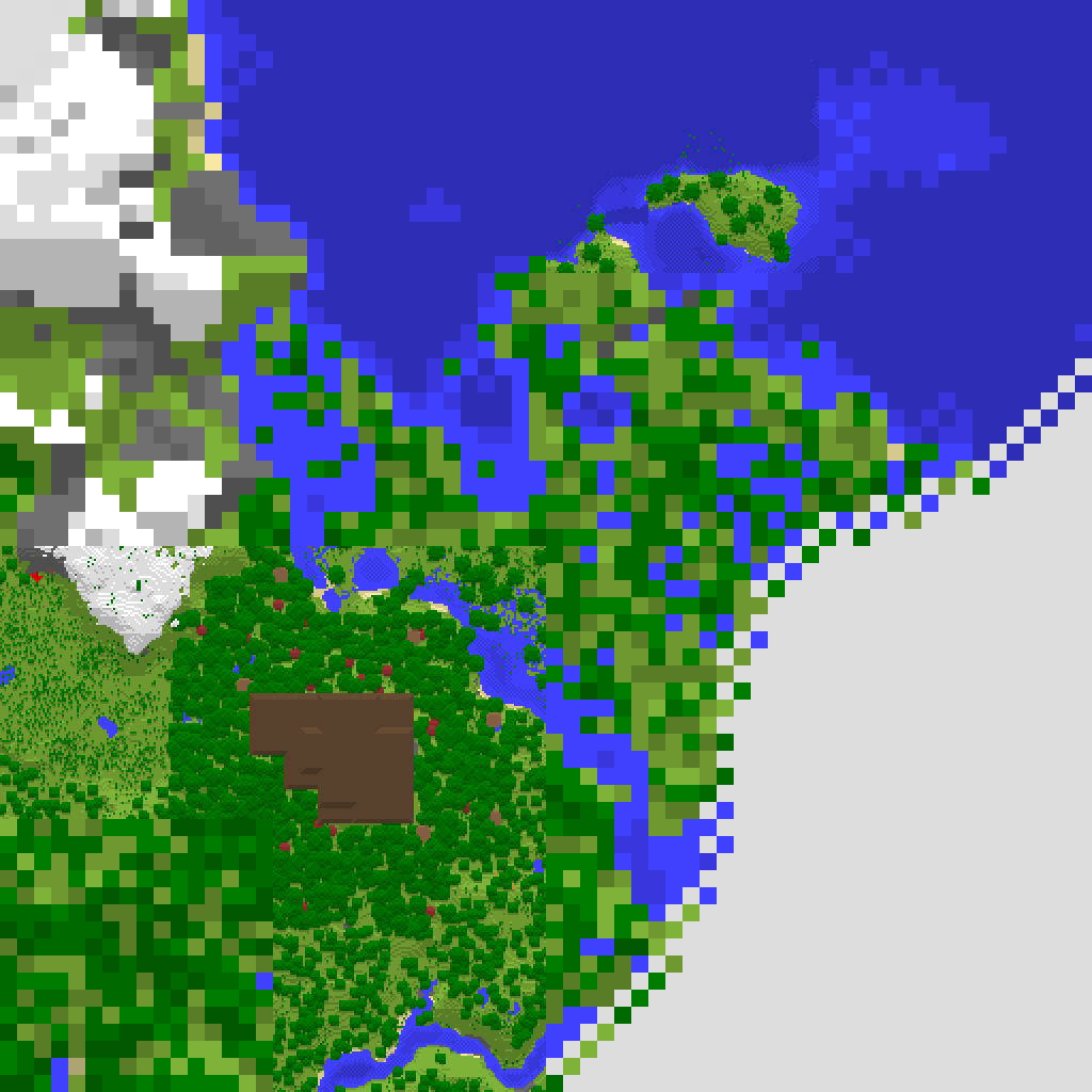 Partially filled map. Most of the area is quite pixelated, except for around a woodland mansion which is mapped in full detail.