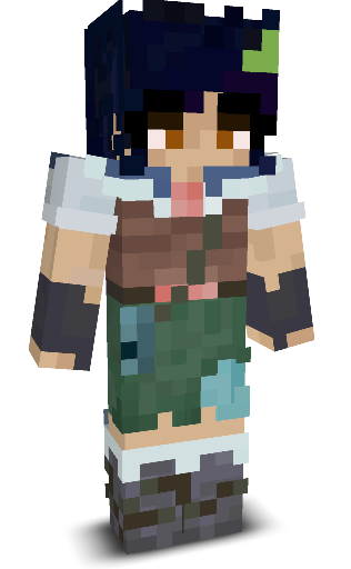My Minecraft skin, Marcy Wu from the TV series “Amphibia.”